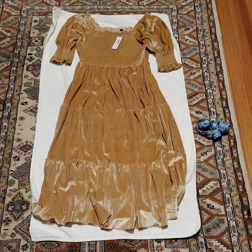 Baltic Born Mustard Yellow Maxi Dress